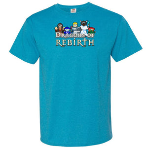 Chatty Fam Dragons of Rebirth 2.0 Unisex Classic Tee - Turquoise Heather / S - Chatty Fam