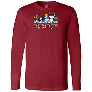 Chatty Fam Dragons of Rebirth 2.0 Unisex Premium Long Sleeve Tee - Cardinal / S - Chatty Fam