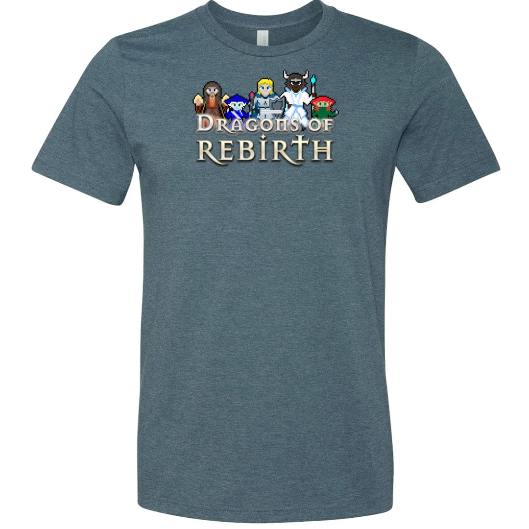 Chatty Fam Dragons of Rebirth 2.0 Unisex Premium Tee - Heather Slate / XS - Chatty Fam