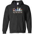 Chatty Fam Dragons of Rebirth 2.0 Unisex Zip Hoodie - Black / S - Chatty Fam