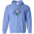 Chatty Fam Eldritch Banana: Parker’s Gift Unisex Zip Hoodie - Carolina Blue / S