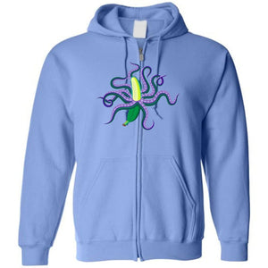 Chatty Fam Eldritch Banana: Parker’s Gift Unisex Zip Hoodie - Carolina Blue / S