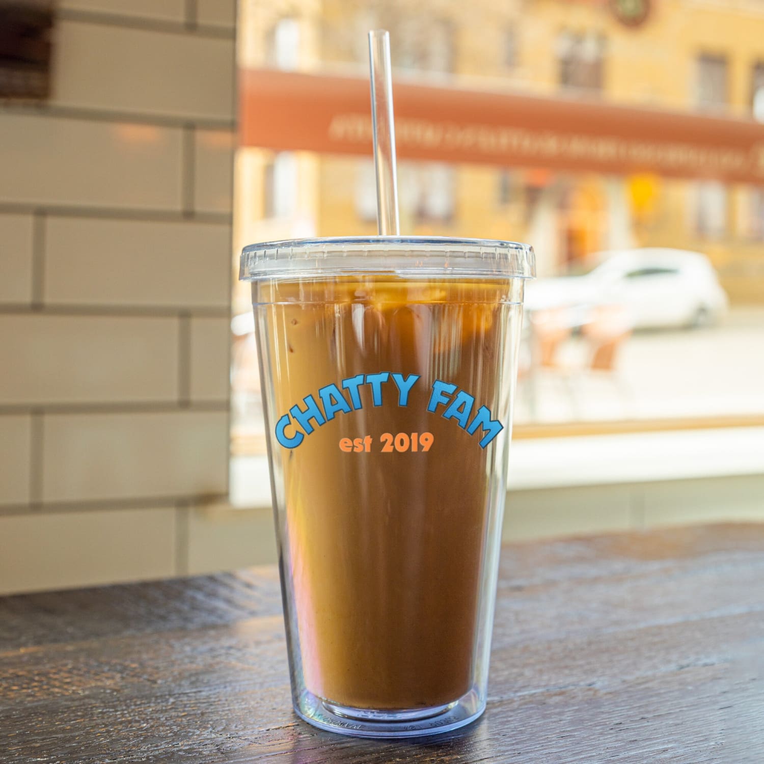 Chatty Fam Est 2019 16oz Acrylic Tumbler - Drinkware