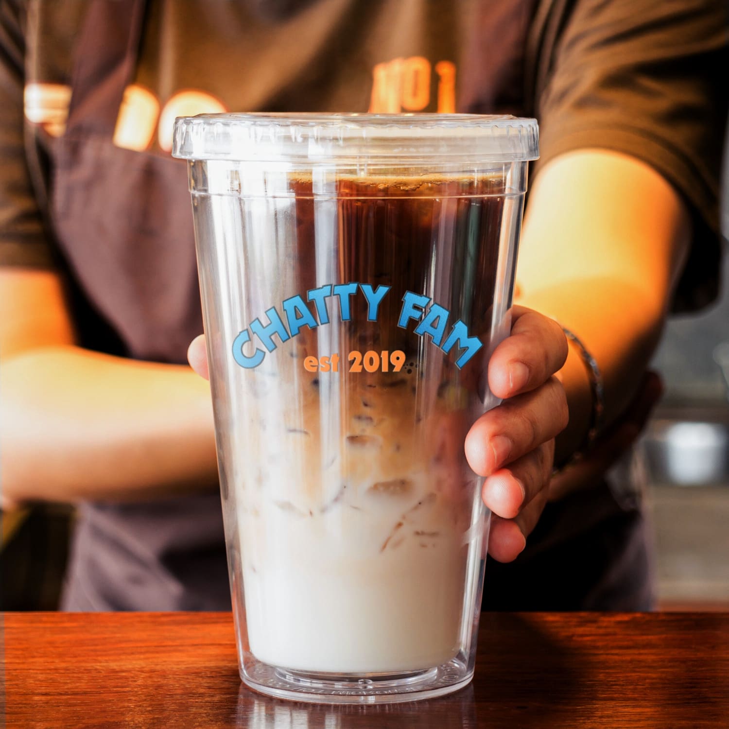 Chatty Fam Est 2019 16oz Acrylic Tumbler - Drinkware