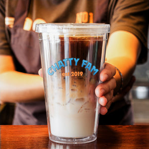 Chatty Fam Est 2019 16oz Acrylic Tumbler - Drinkware