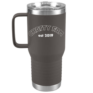 Chatty Fam Est 2019 20oz Travel Tumbler - Pewter - Tumblers