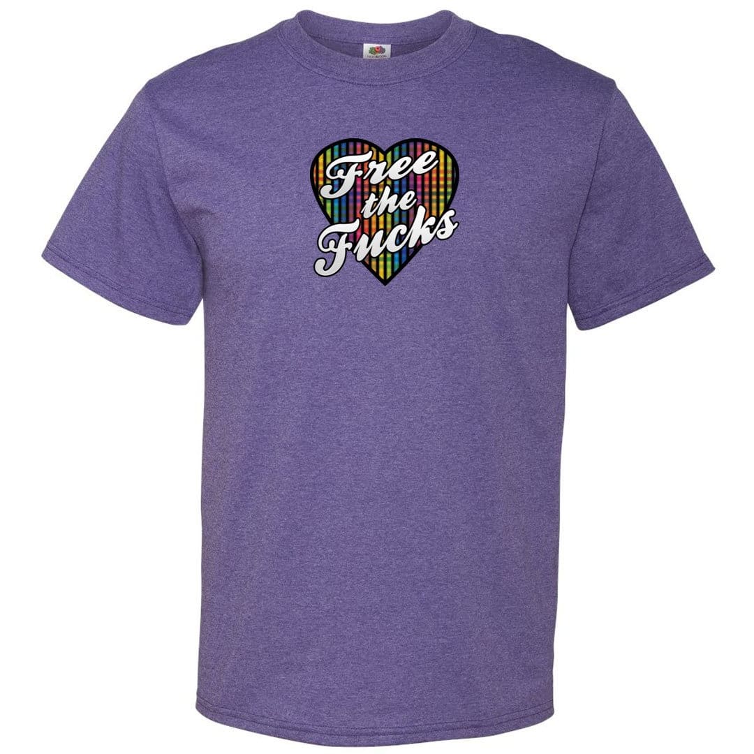 Chatty Fam Free The Fucks with love TS Unisex Classic Tee - Retro Heather Purple / S