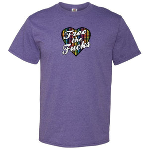 Chatty Fam Free The Fucks with love TS Unisex Classic Tee - Retro Heather Purple / S