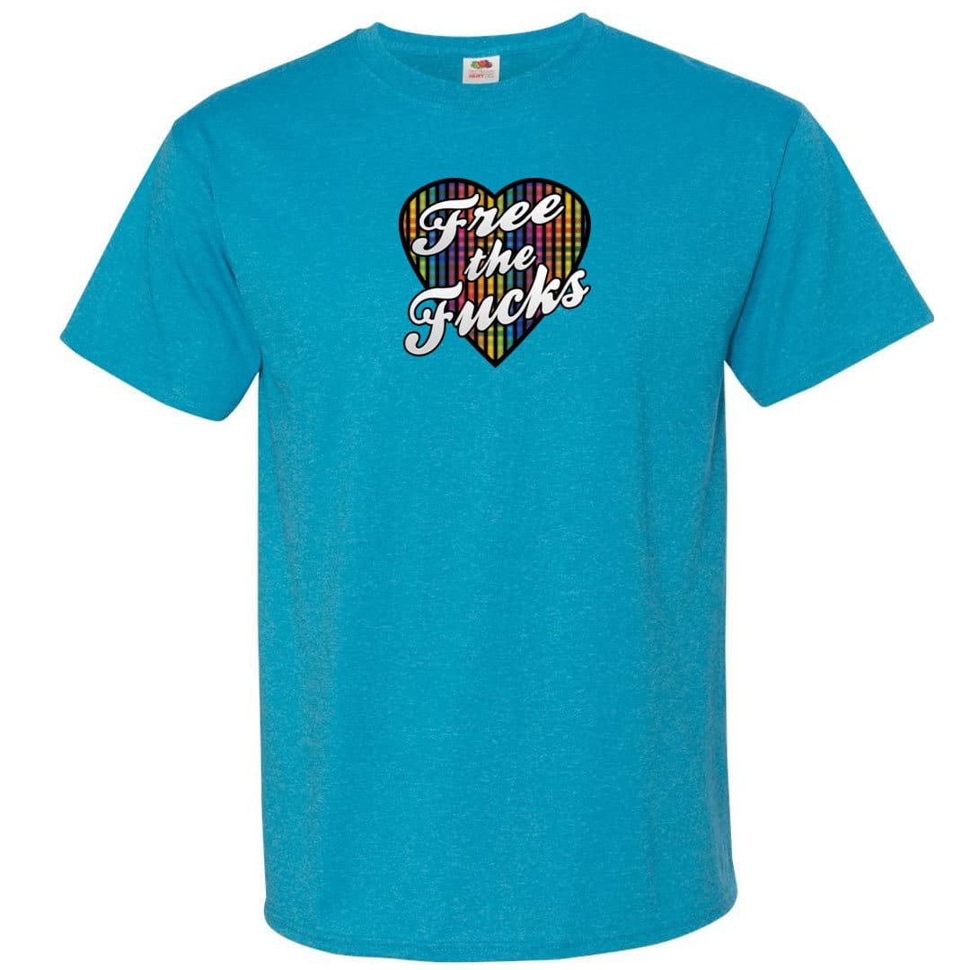 Chatty Fam Free The Fucks with love TS Unisex Classic Tee - Turquoise Heather / S