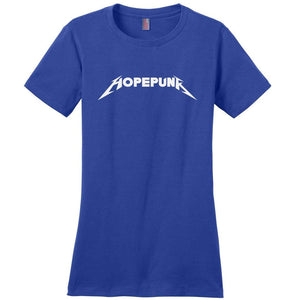Chatty Fam Hopepunk Rawk Womens Premium Tee - Deep Royal / XS