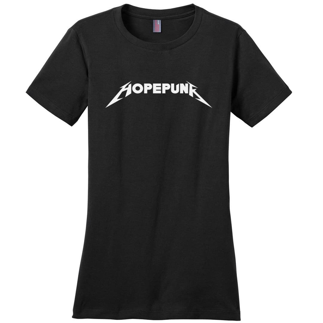 Chatty Fam Hopepunk Rawk Womens Premium Tee - Black / XS