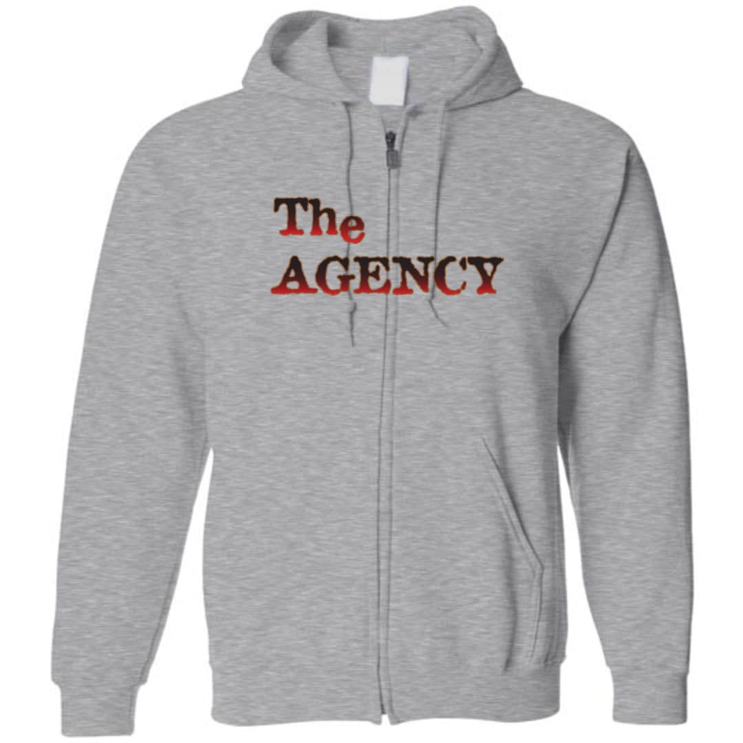Chatty Fam The Agency Unisex Zip Hoodie - Sports Grey / S
