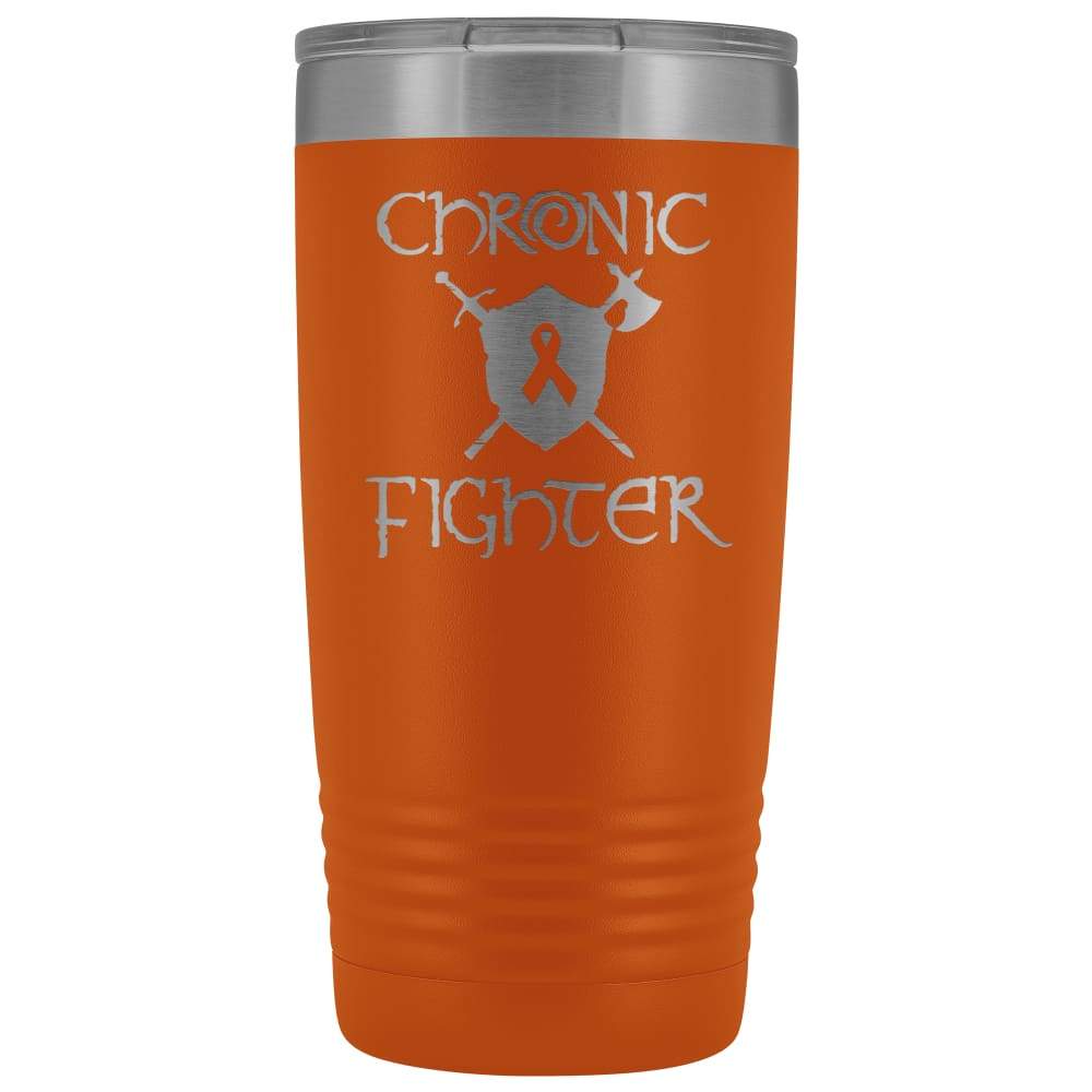Chronic Fighter Ribbon 20oz Vacuum Tumbler - Orange - Tumblers