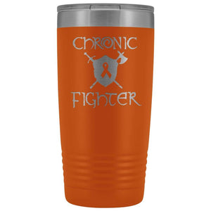 Chronic Fighter Ribbon 20oz Vacuum Tumbler - Orange - Tumblers