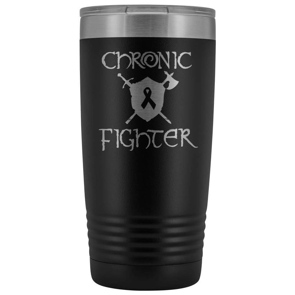 Chronic Fighter Ribbon 20oz Vacuum Tumbler - Black - Tumblers
