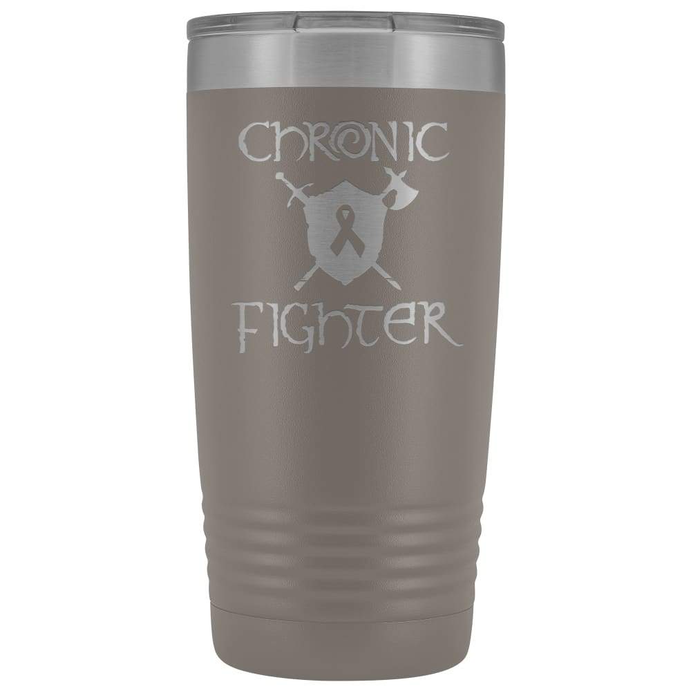 Chronic Fighter Ribbon 20oz Vacuum Tumbler - Pewter - Tumblers