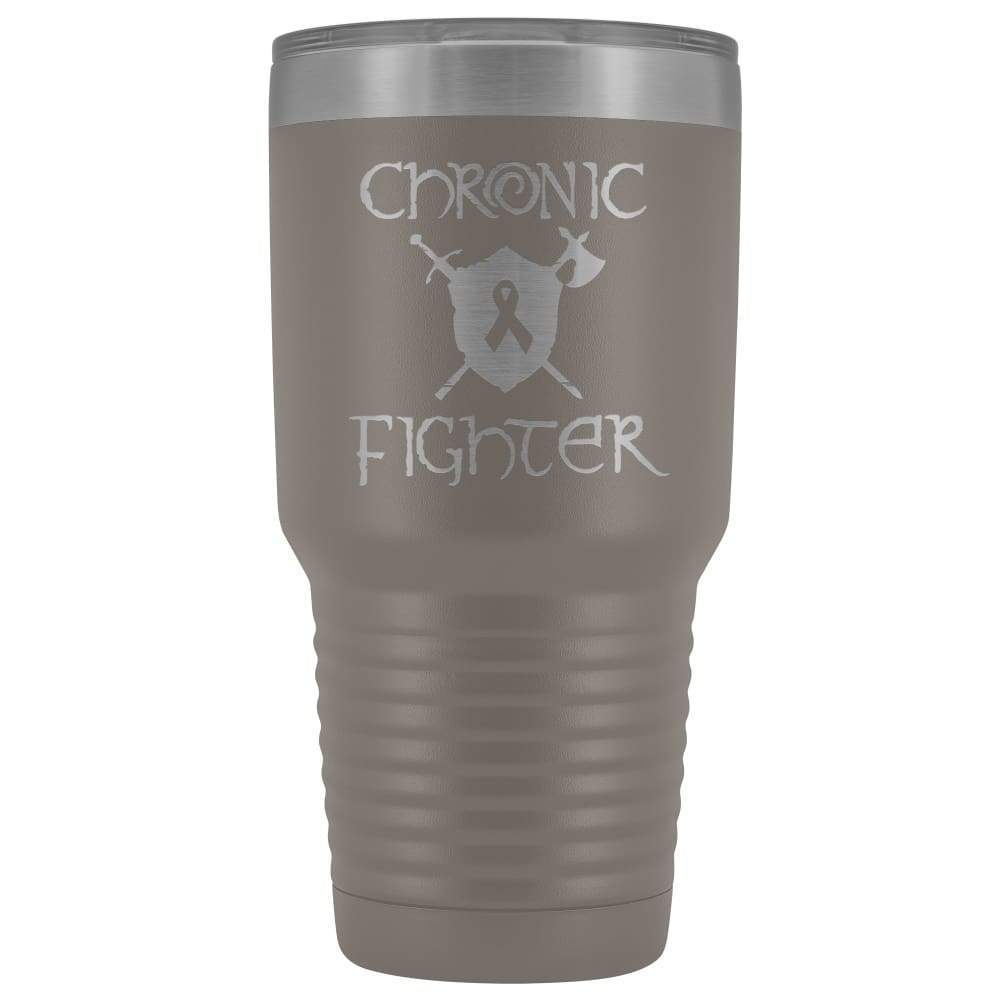 Chronic Fighter Ribbon 30oz Vacuum Tumbler - Pewter - Tumblers