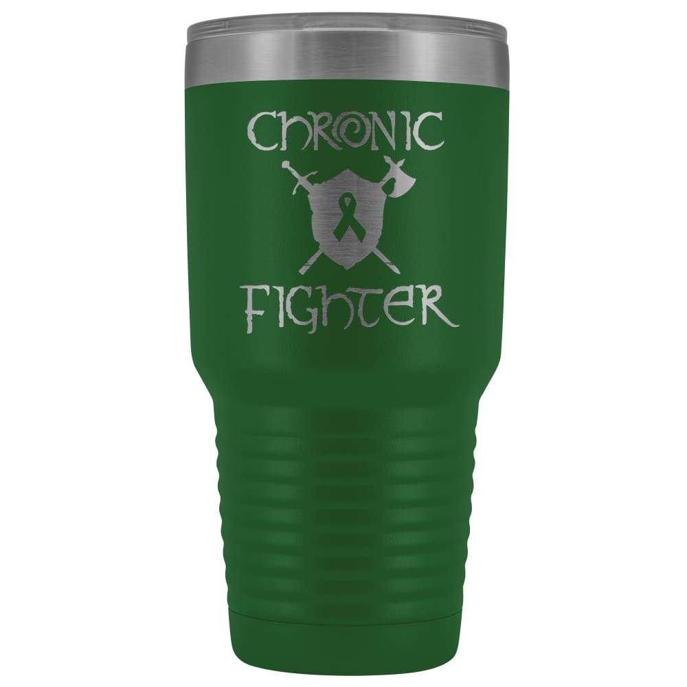 Chronic Fighter Ribbon 30oz Vacuum Tumbler - Green - Tumblers