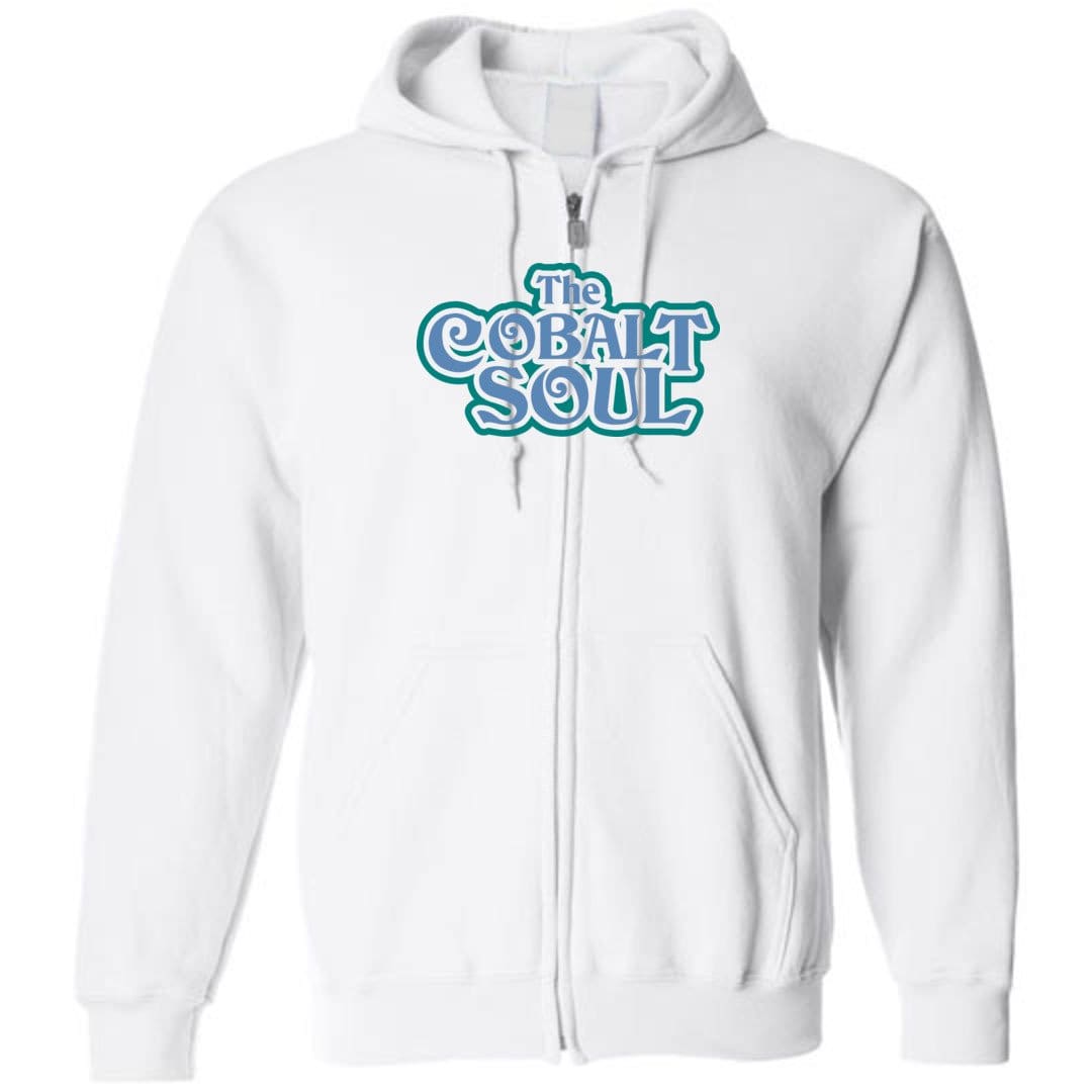Cobalt Soul V1 Unisex Zip Hoodie - White / S