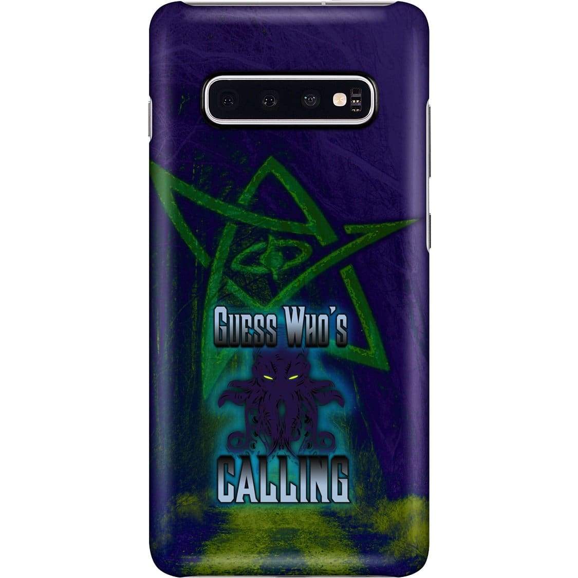 Cthulhu - Guess Who’s Calling Phone Case - Snap * iPhone * Samsung * - Samsung Galaxy S10 Plus Case / Gloss / Apparel