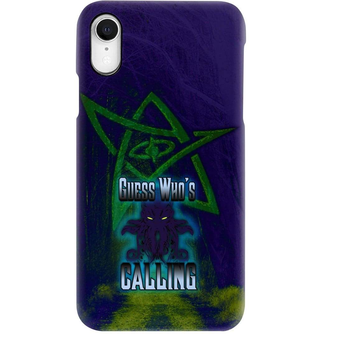 Cthulhu - Guess Who’s Calling Phone Case - Snap * iPhone * Samsung * - iPhone XR Case / Gloss / Apparel