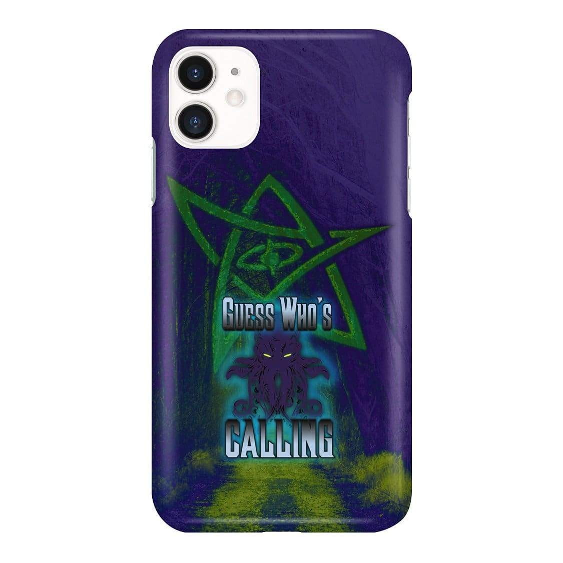 Cthulhu - Guess Who’s Calling Phone Case - Snap * iPhone * Samsung * - iPhone 11 Case / Gloss / Apparel