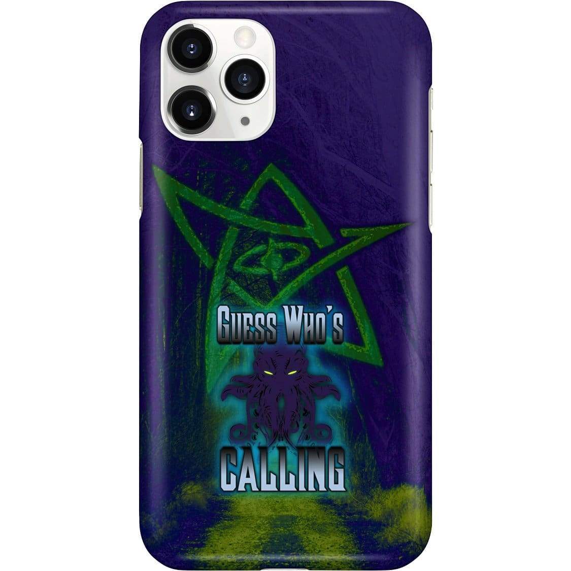 Cthulhu - Guess Who’s Calling Phone Case - Snap * iPhone * Samsung * - iPhone 11 Pro Case / Gloss / Apparel