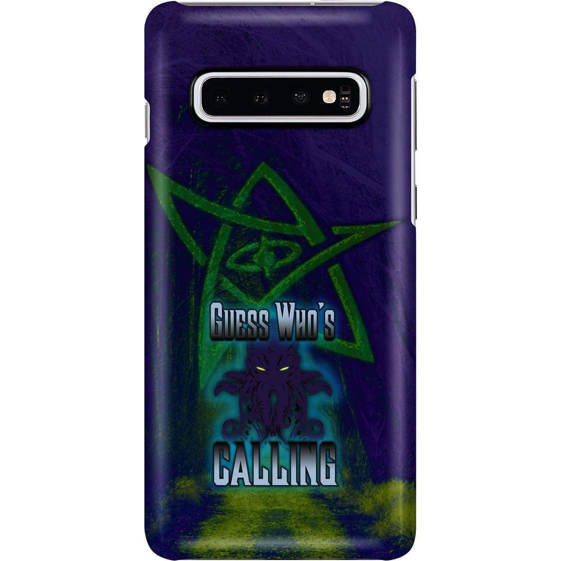 Cthulhu - Guess Who’s Calling Phone Case - Snap * iPhone * Samsung * - Samsung Galaxy S10 Case / Gloss / Apparel