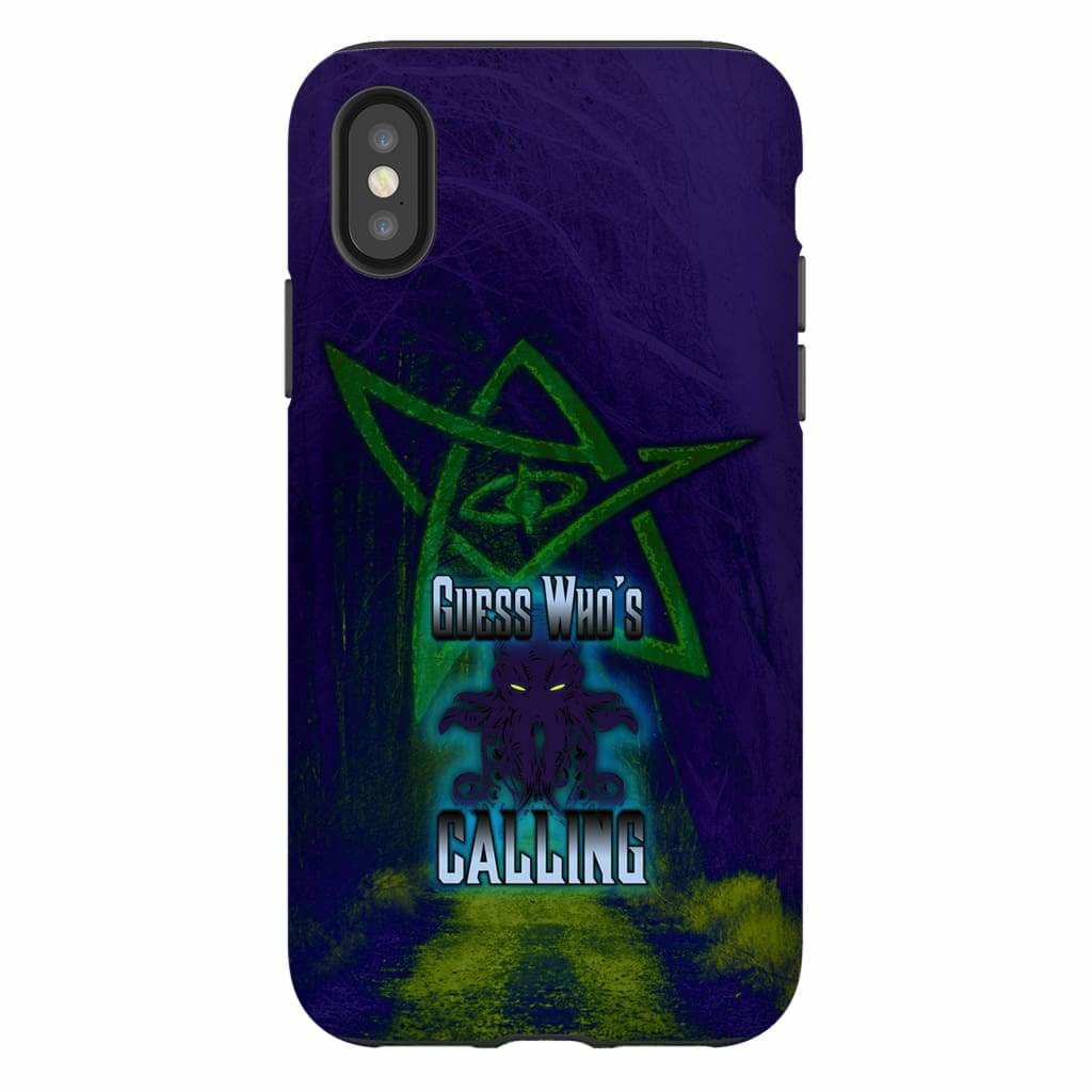 Cthulhu - Guess Who’s Calling Phone Case - Tough - iPhone XS - SoMattyGameZ