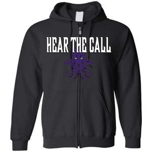 Cthulhu - Hear The Call Unisex Zip Hoodie - Black / S