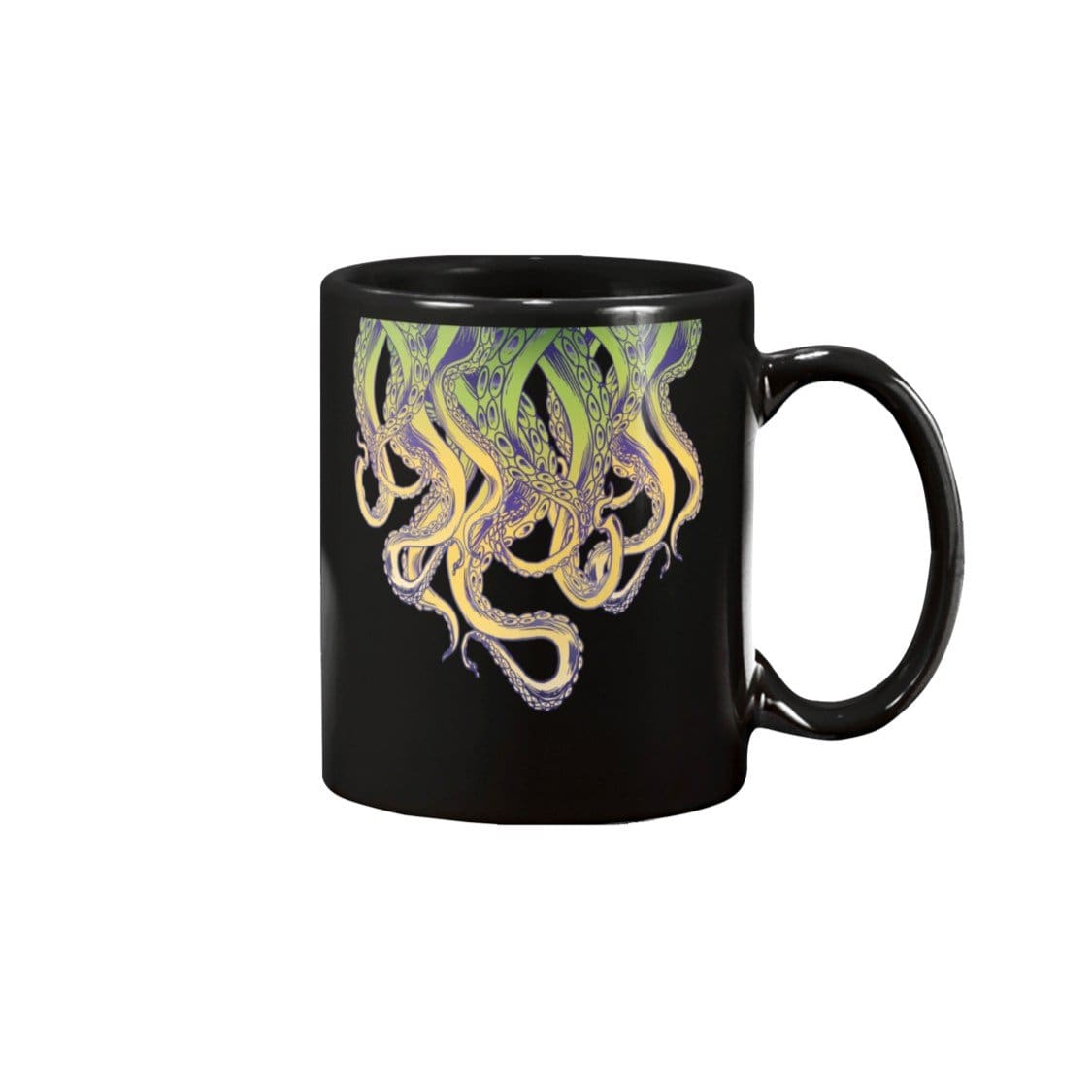 Cthulhu - Tentacles Frayed 11oz Coffee Mug - Black / 11OZ - Mugs