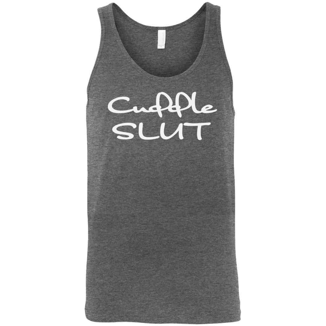 Cuddle Slut Unisex Premium Tank - Deep Heather / S