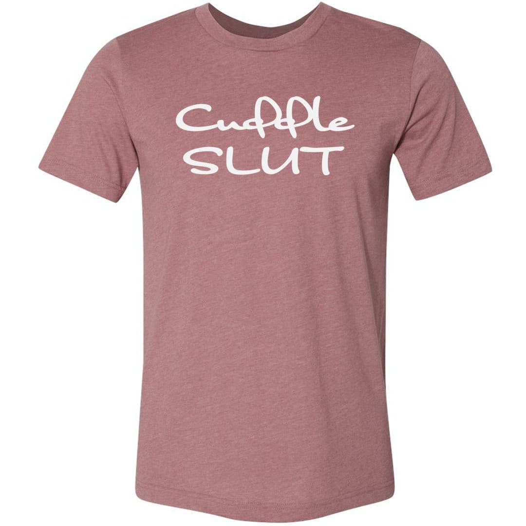 Cuddle Slut Unisex Premium Tee - Heather Mauve / XS