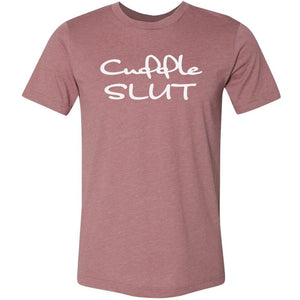 Cuddle Slut Unisex Premium Tee - Heather Mauve / XS