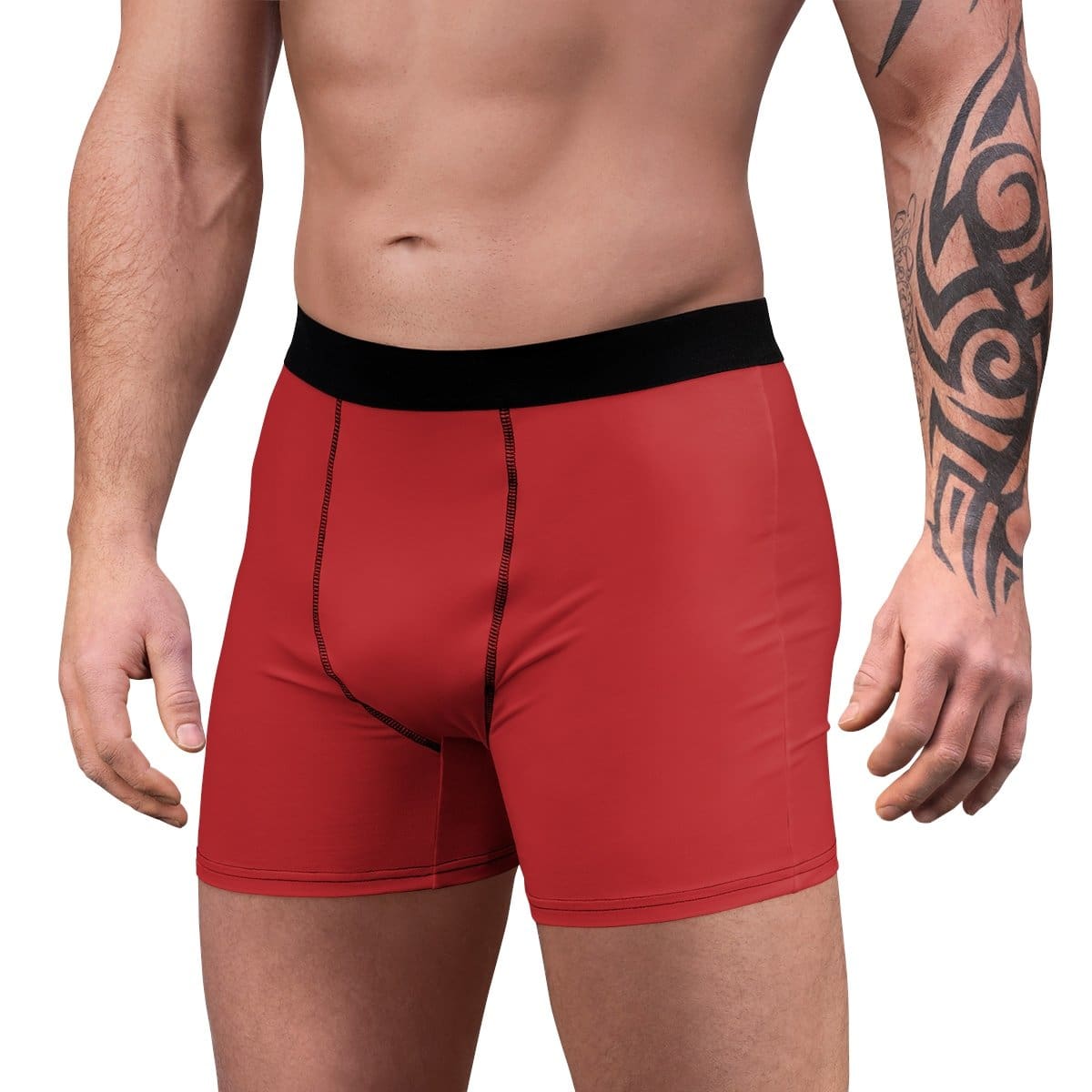 D20 All Natural - Grey on Red Boxer Briefs - All Over Prints