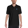 D20 Basic Blue Dice Embroidered Polo Shirt