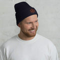 D20 Classic Orange Crit Cuffed Beanie / Tuque - Navy - SoMattyGameZ