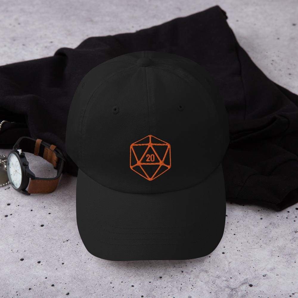 D20 Classic Orange Crit Classic Dad Cap - SoMattyGameZ