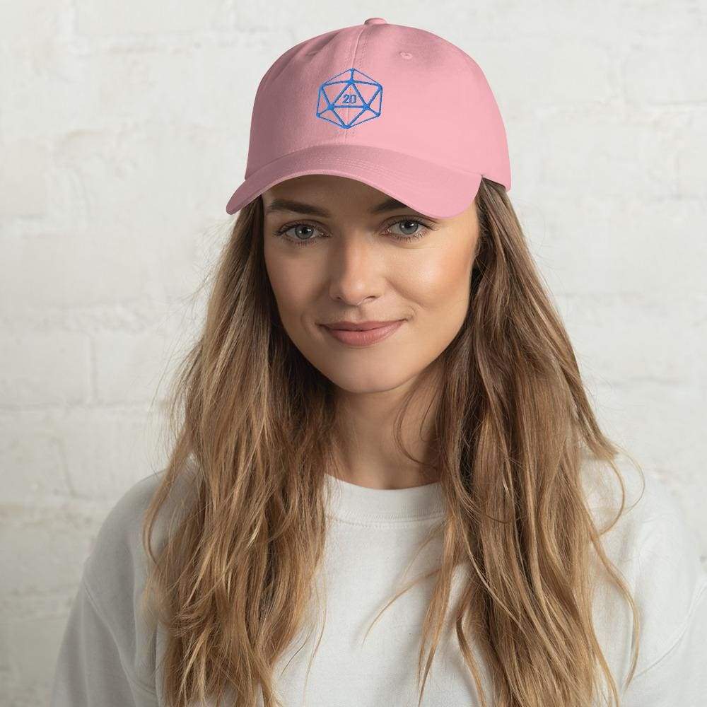 D20 Classic Teal Crit Classic Dad Cap - Pink - SoMattyGameZ