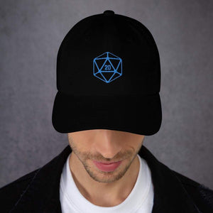 D20 Classic Teal Crit Classic Dad Cap - SoMattyGameZ