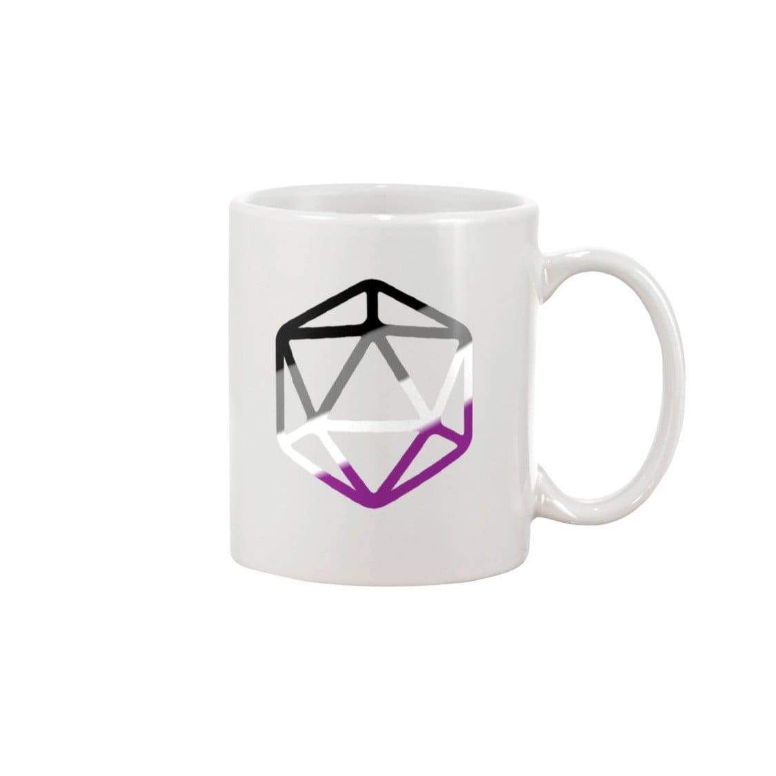 D20 Critical Pride Ace Pride 15oz Coffee Mug - White / 15OZ - Mugs