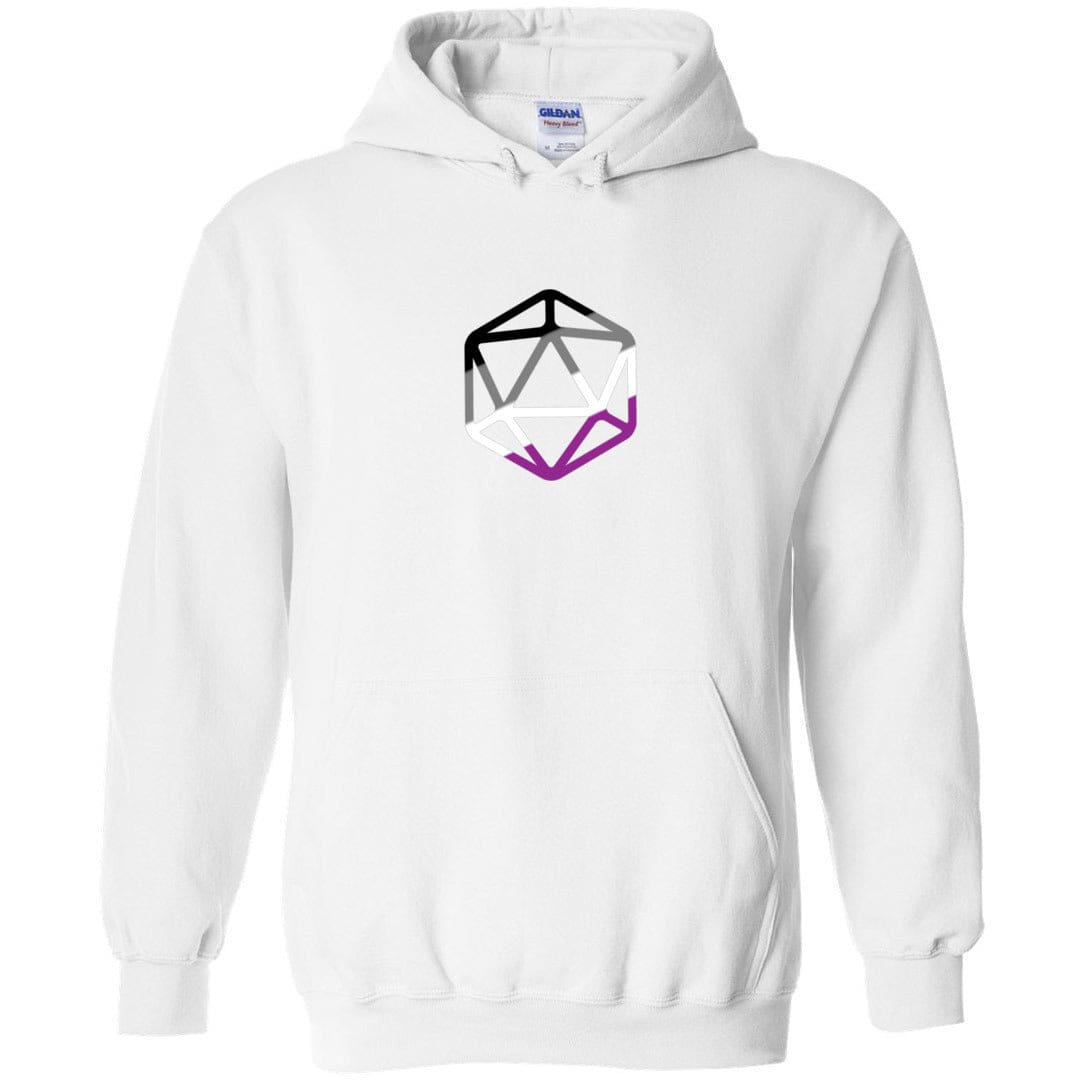 D20 Critical Pride Ace Pride TS Unisex Pullover Hoodie - White / S