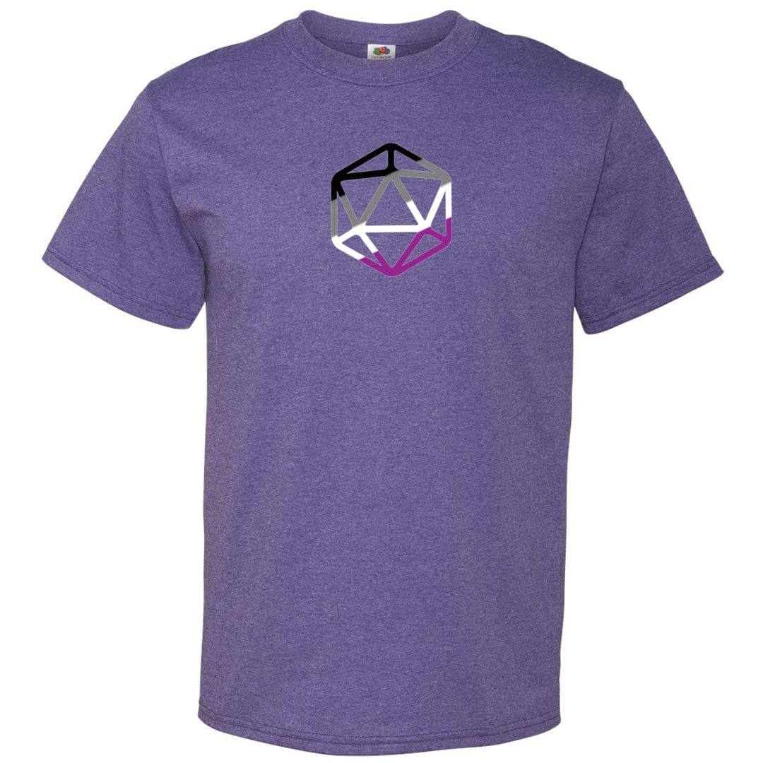 D20 Critical Pride Ace Pride Unisex Classic Tee - Retro Heather Purple / S