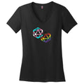 D20 Critical Pride Advantage Trans Queer Pride TS Womens Premium V-Neck Tee