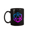 D20 Critical Pride Bi Pride 11oz Coffee Mug - Black / 11OZ - Mugs