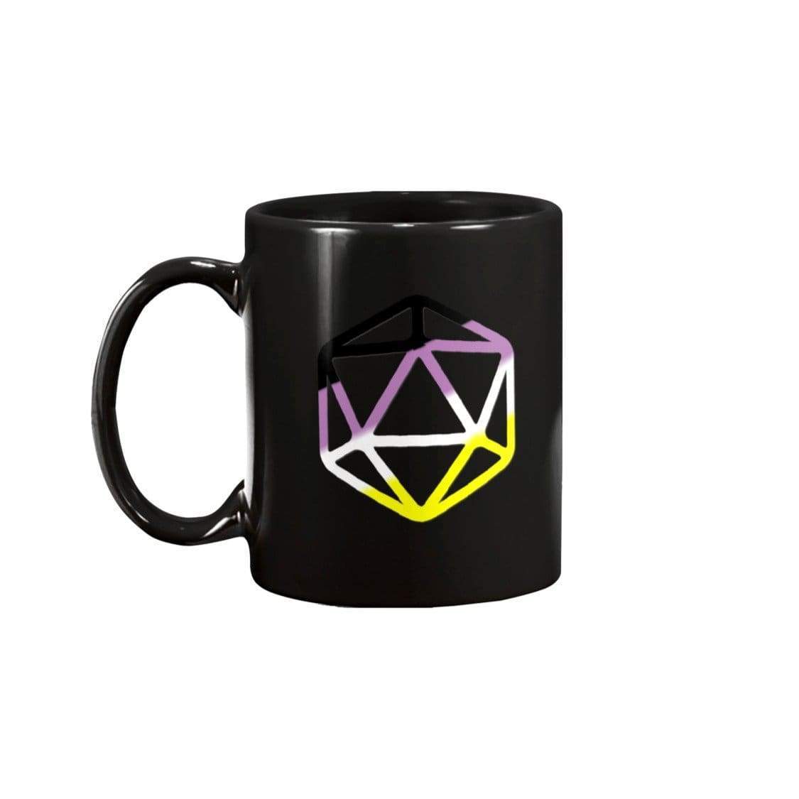 D20 Critical Pride Enby Pride 15oz Coffee Mug - Mugs