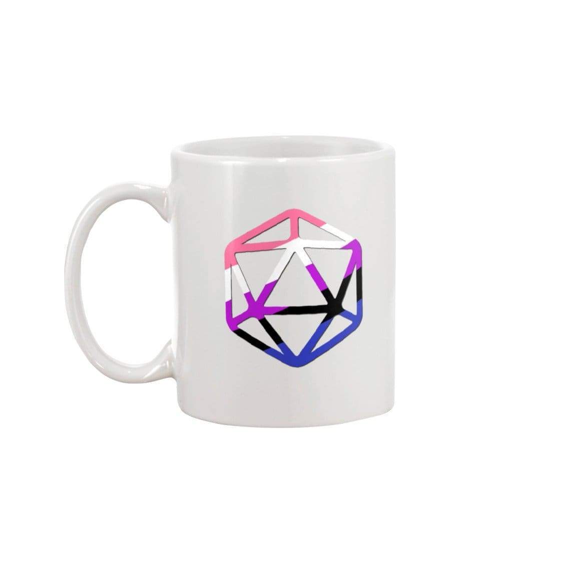 D20 Critical Pride Genderfluid Pride 11oz Coffee Mug - Mugs