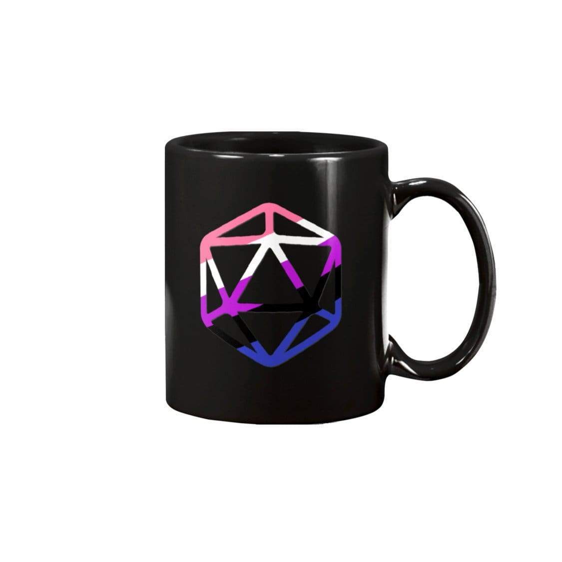 D20 Critical Pride Genderfluid Pride 15oz Coffee Mug - Mugs