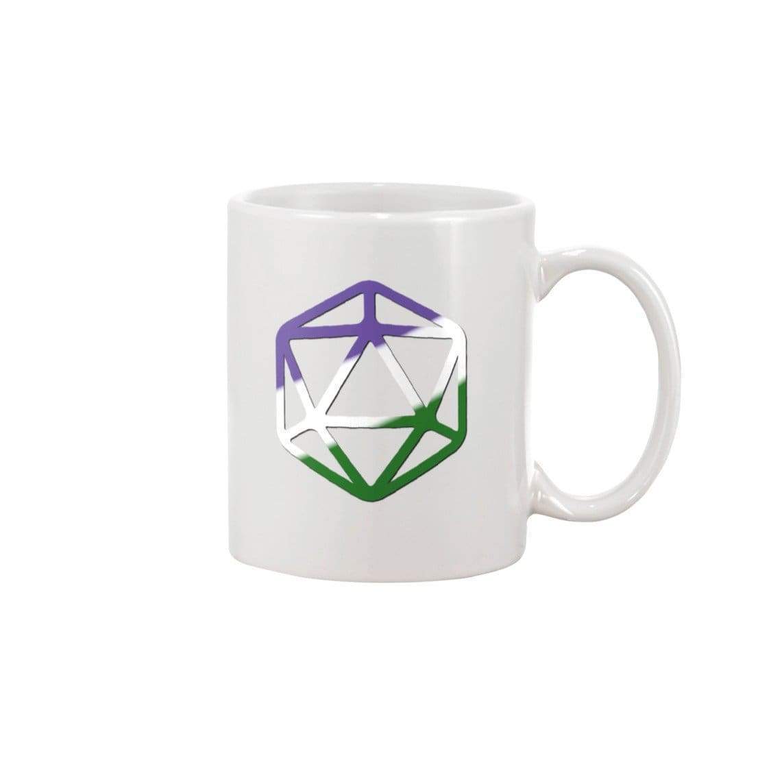 D20 Critical Pride GenderQueer Pride 11oz Coffee Mug - Mugs