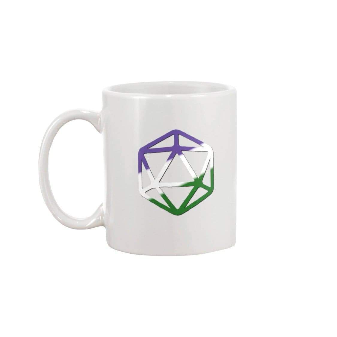 D20 Critical Pride GenderQueer Pride 15oz Coffee Mug - Mugs